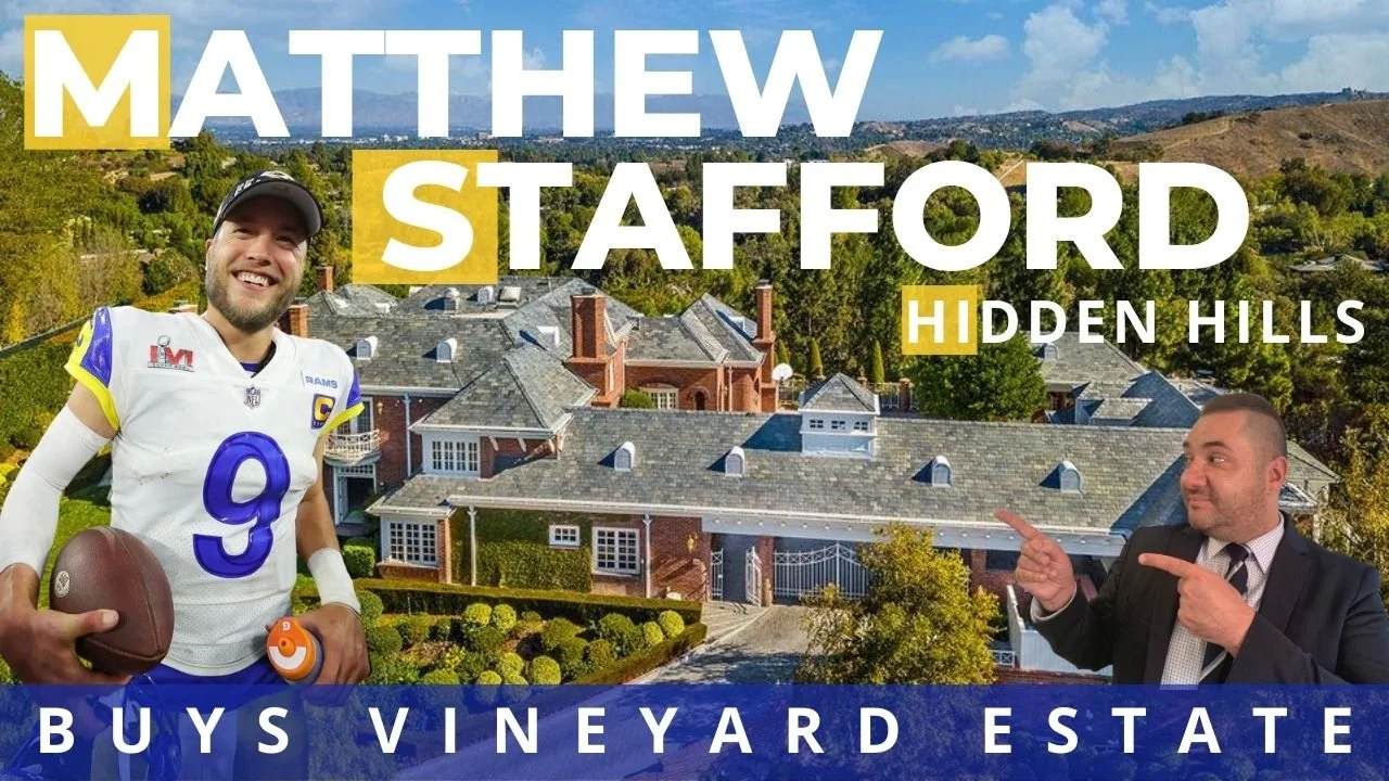 LA Rams QB Matthew Stafford just bought his 3rd Hidden Hills home! LOOK!