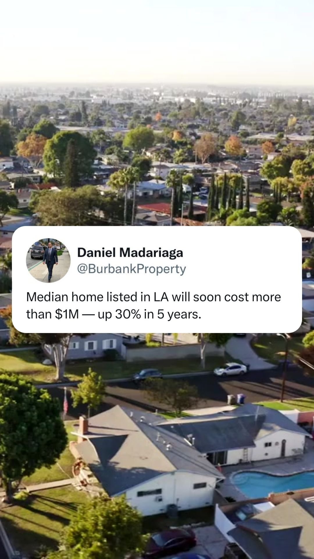 Median home listed in LA will soon cost more than $1M — up 30% in 5 years