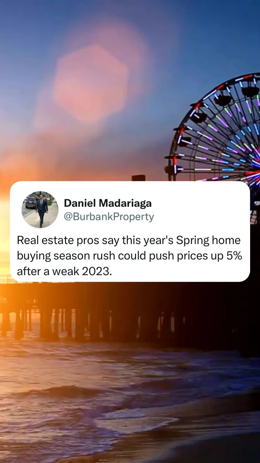 Real estate pros say this year's Spring home buying season rush could push prices up 5% after a weak 2023