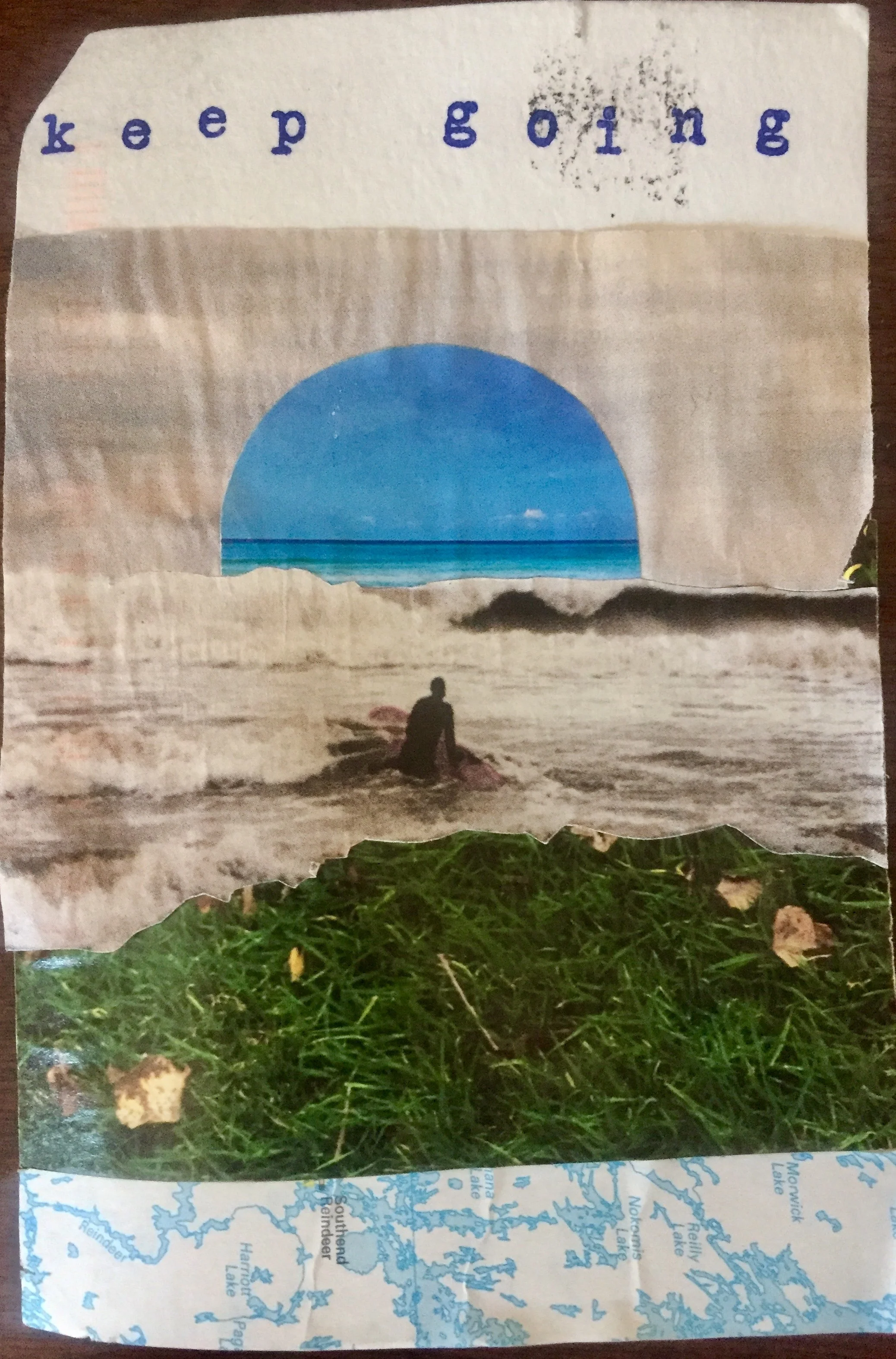 January 2018 H -- Yes, those podcast ladies talk about how an idea is in the air—how we're all connected to it and each other. That's comforting to me. A reminder to be open and present. Tell my ego to chill out, relax, get off the clock. I'm hoping Artist's Way will help reinforce this, make it habit. Thanks for inspiring me and holding me accountable always. xo K