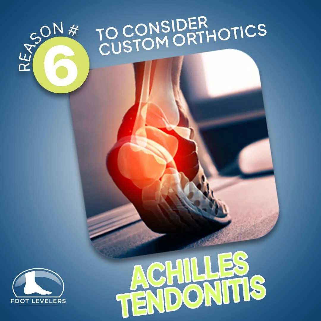 ⚡ Struggling with Achilles tendon pain that flares up when you walk, run, or climb stairs?

Your feet may be the root cause. When they lack proper support, the Achilles tendon works overtime&mdash;leading to pain and inflammation.

👣 Custom orthotic