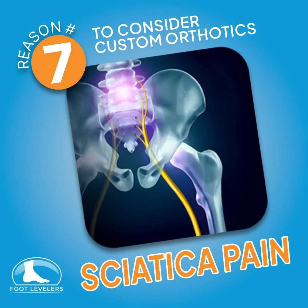 ⚡ Dealing with sharp, radiating sciatica pain down your back and legs?

Your feet might be playing a bigger role than you realize. 👣

When your feet lack proper support, it can throw off your posture and put added stress on your spine&mdash;irritati