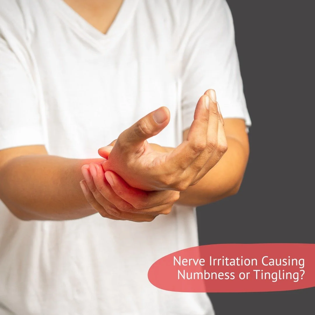 Feeling numbness or tingling in your hands or feet? ✋🦶

This can sometimes result from irritated nerves in your spine, which are caused by poor posture, injury, or everyday wear and tear. When nerves are irritated, it can lead to discomfort, weaknes