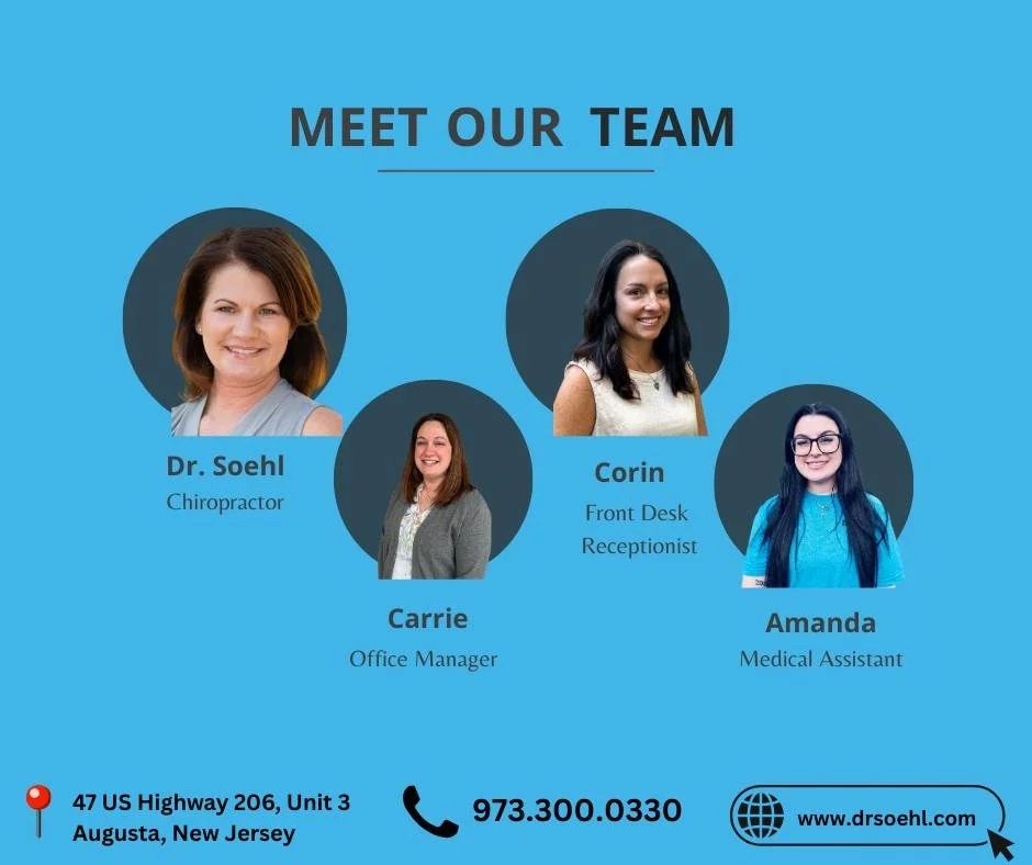 👋 Welcome to all our new followers! We&rsquo;ve grown by 50+ recently, so we wanted to take a moment to reintroduce our amazing team at Kristin Soehl Family Chiropractic 💙

🌟 Dr. Soehl &ndash; Chiropractor 
🌟 Carrie &ndash; Office Manager
🌟 Cori