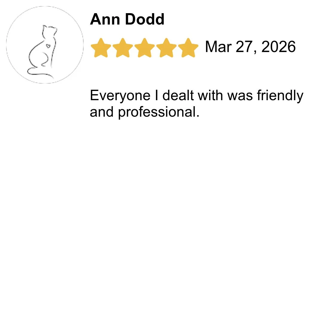 We just received another great review on Google: