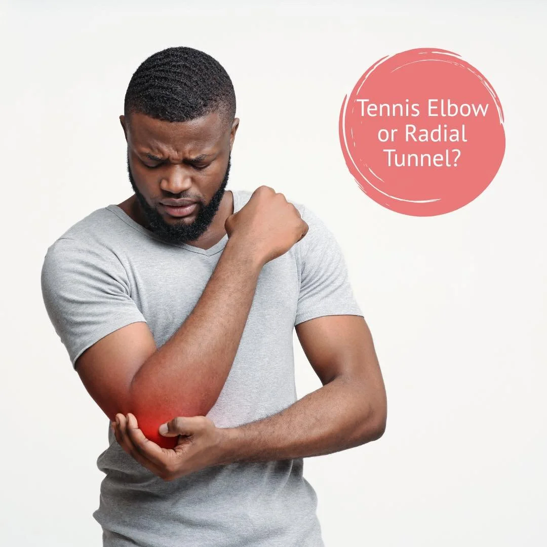 Tennis Elbow and Radial Tunnel Syndrome can cause similar pain, but proper diagnosis is key to effective treatment. 🎾💪 Whether your discomfort comes from repetitive strain, nerve irritation, or inflammation, our goal is to help you heal and get bac