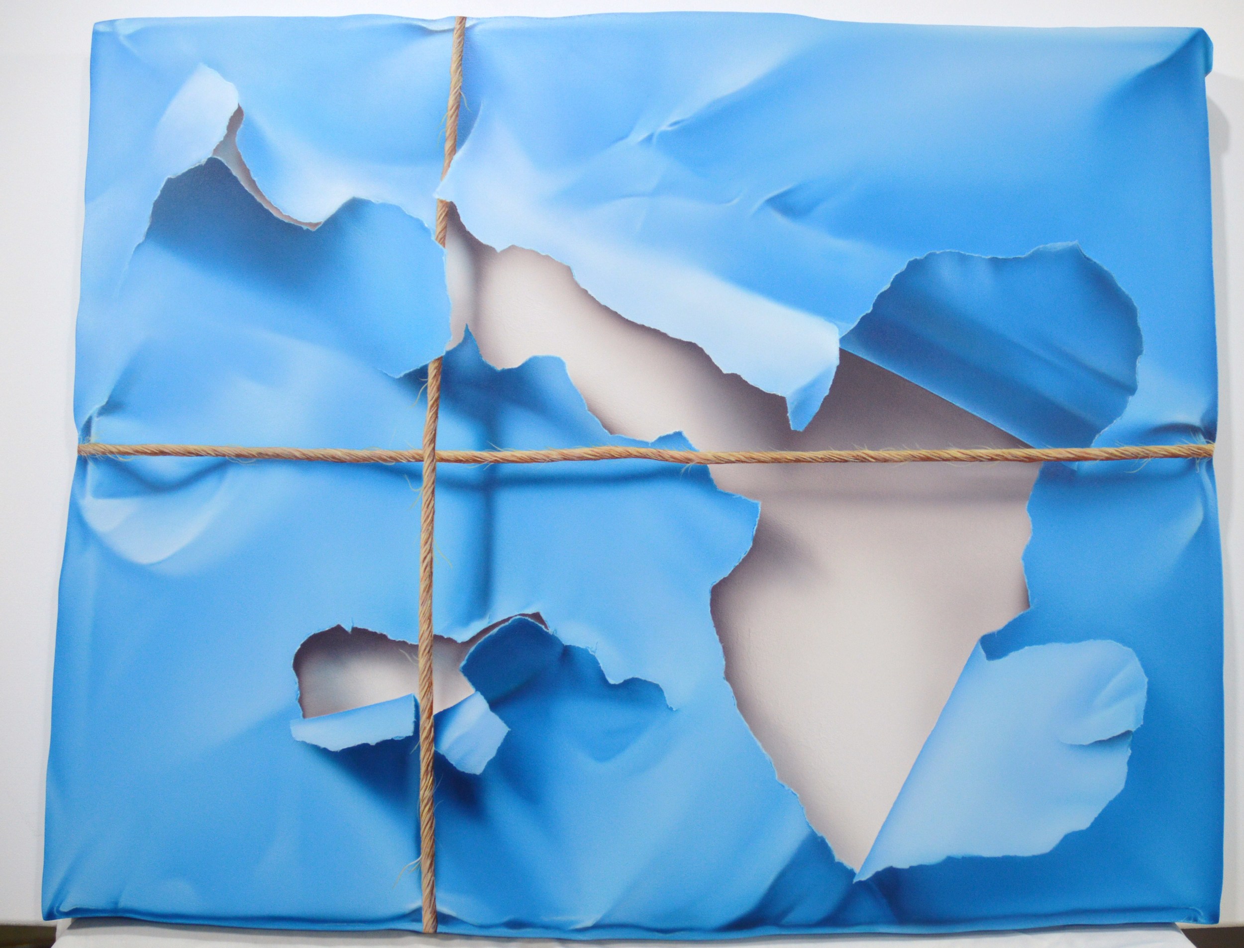 Nothing Underneath   acrylic on shaped panel