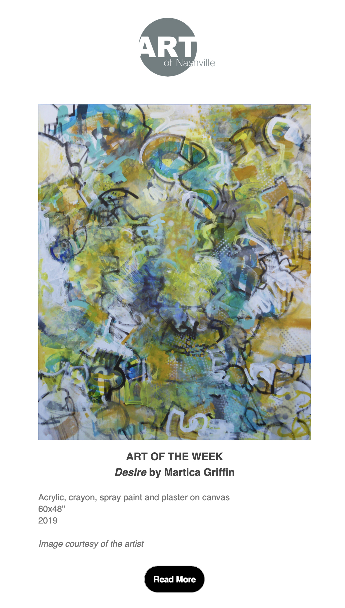 Art of Nashville, Art of the Week!