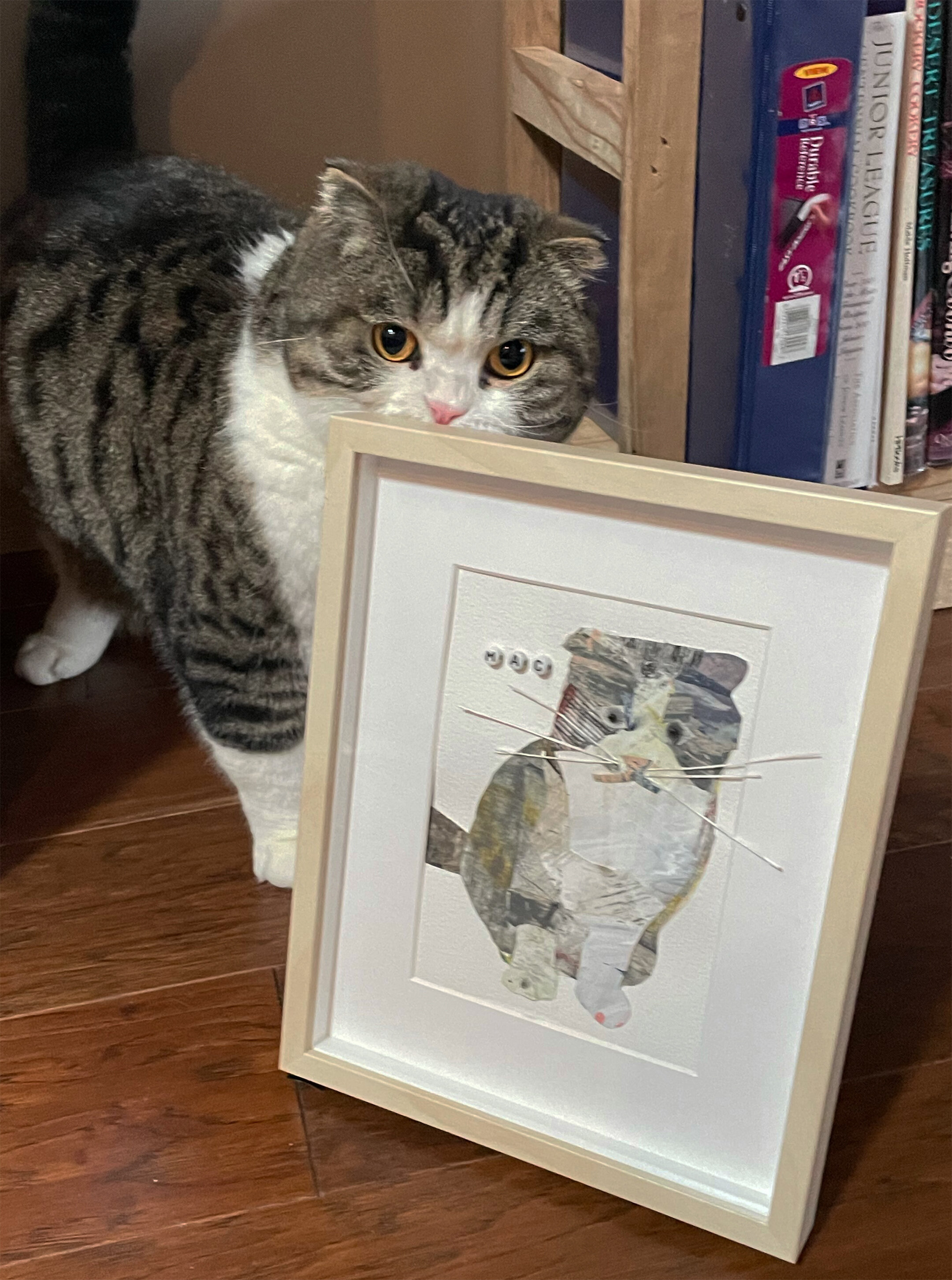 Mac and His Portrait.