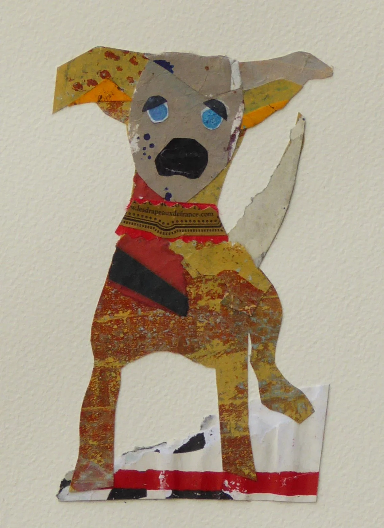 Mixup. 7"h x 5"w, framed 10"h x 8”w