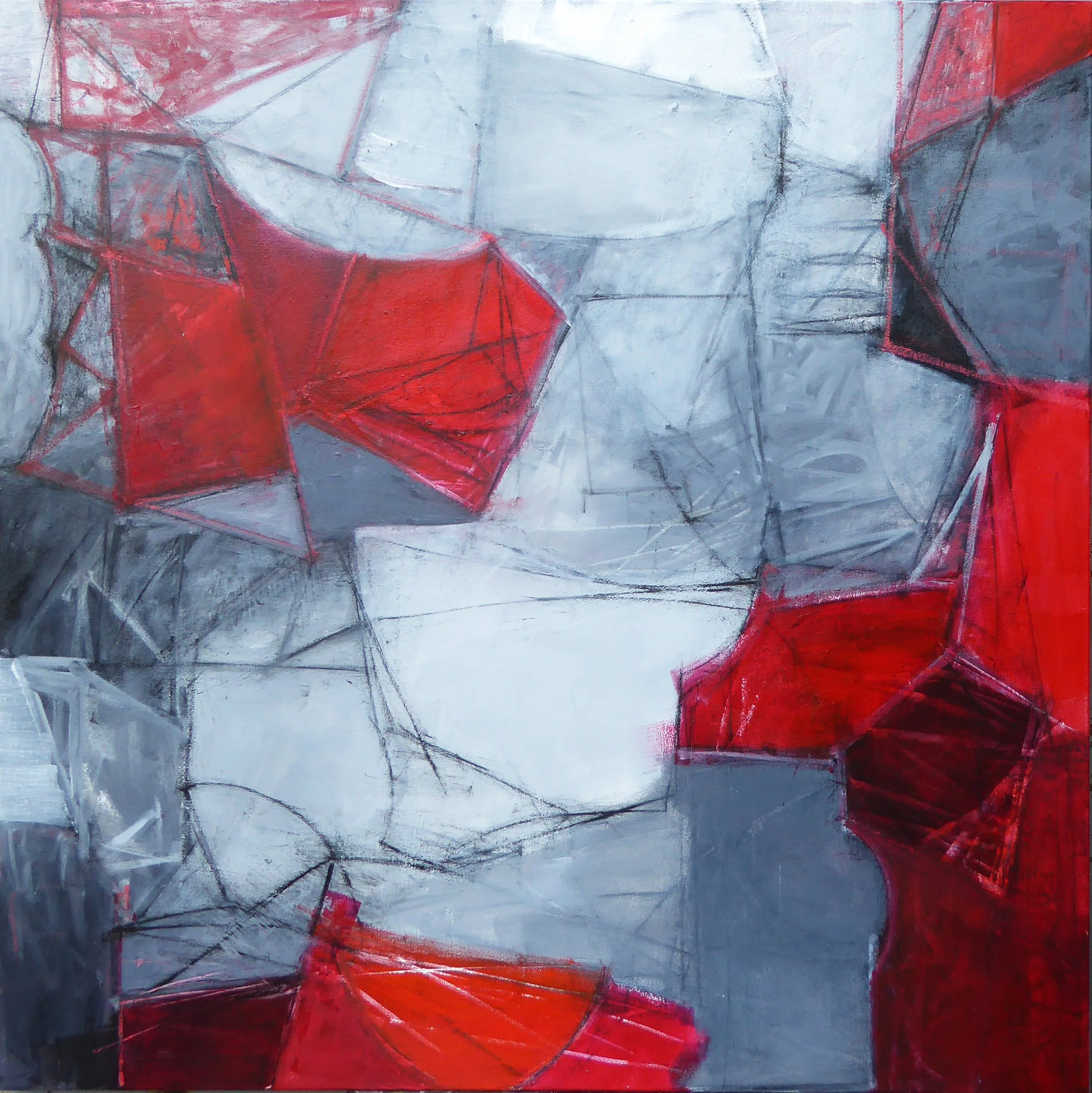 Roundabout. 48 x 48. canvas