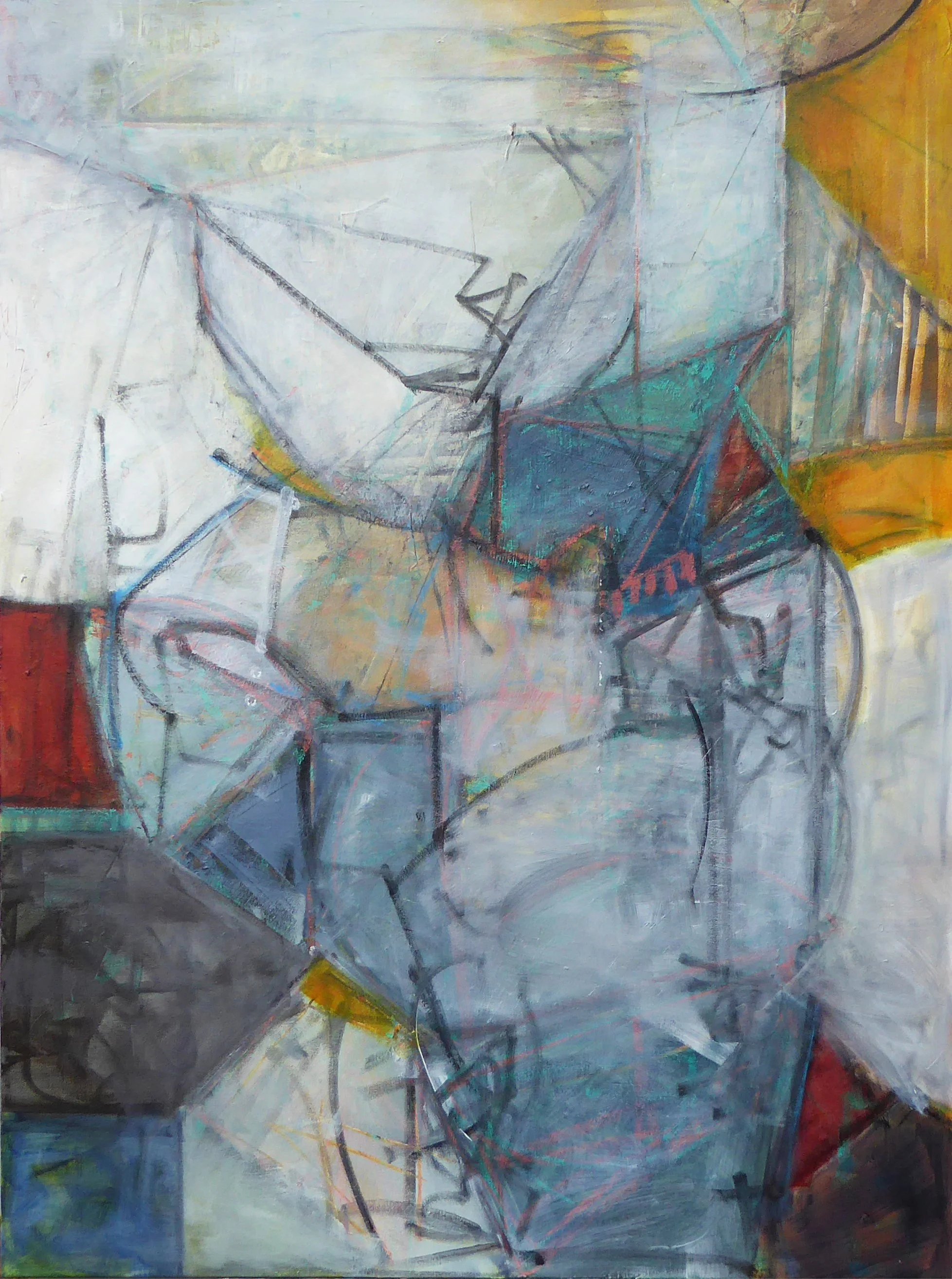 Daylight. 48"h x 36"w. canvas