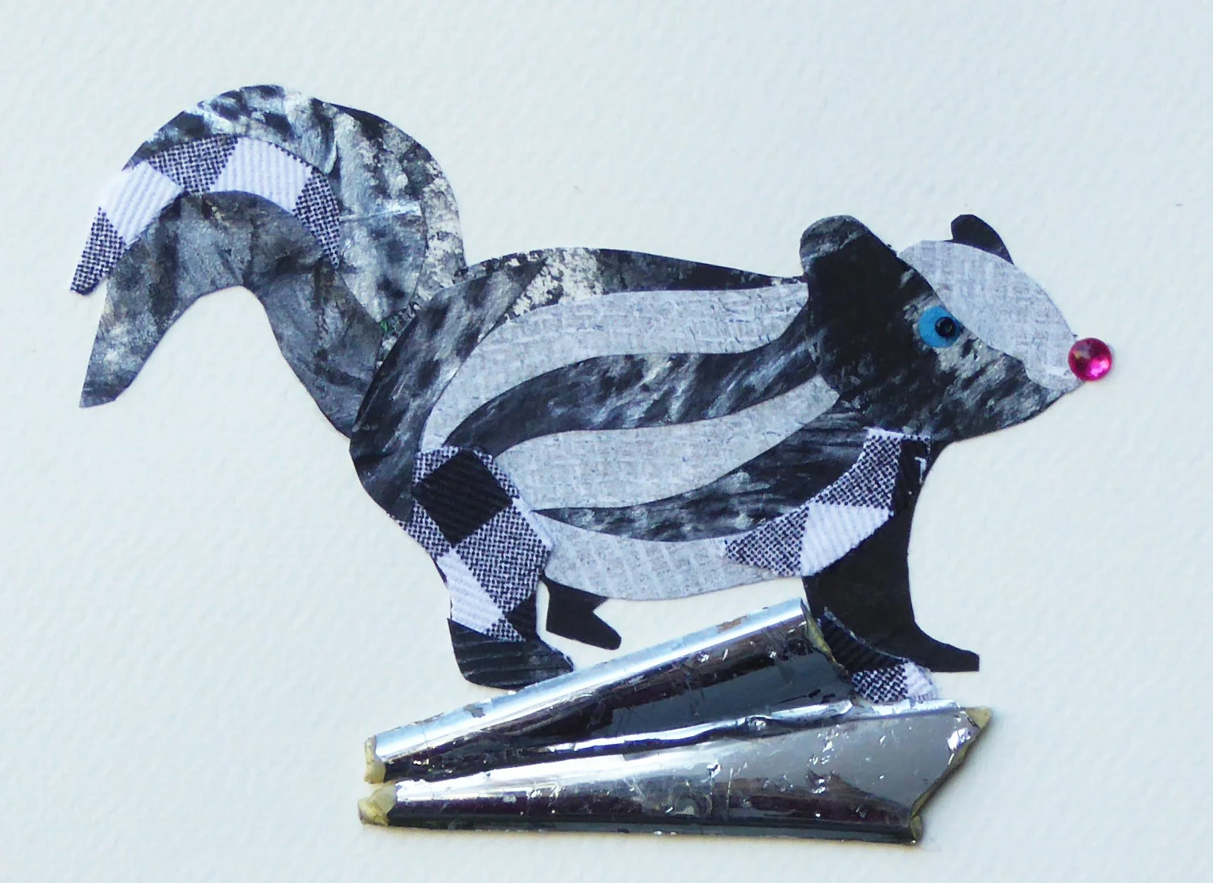 Ruby. 5"h x 7"w, framed 8"h x 10"w