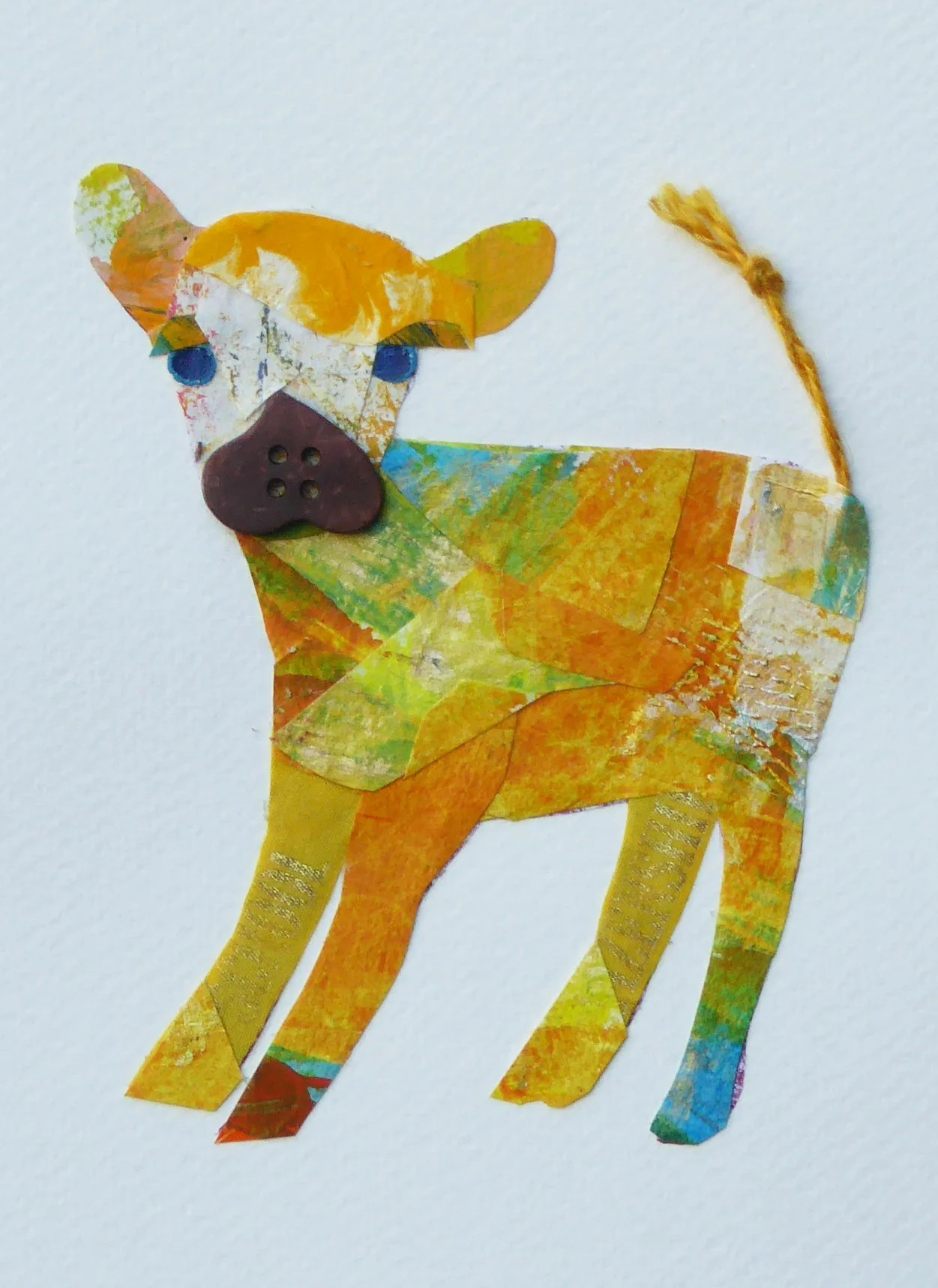 Buttercup. 7"h x 5"w, framed 10"h x 8"w