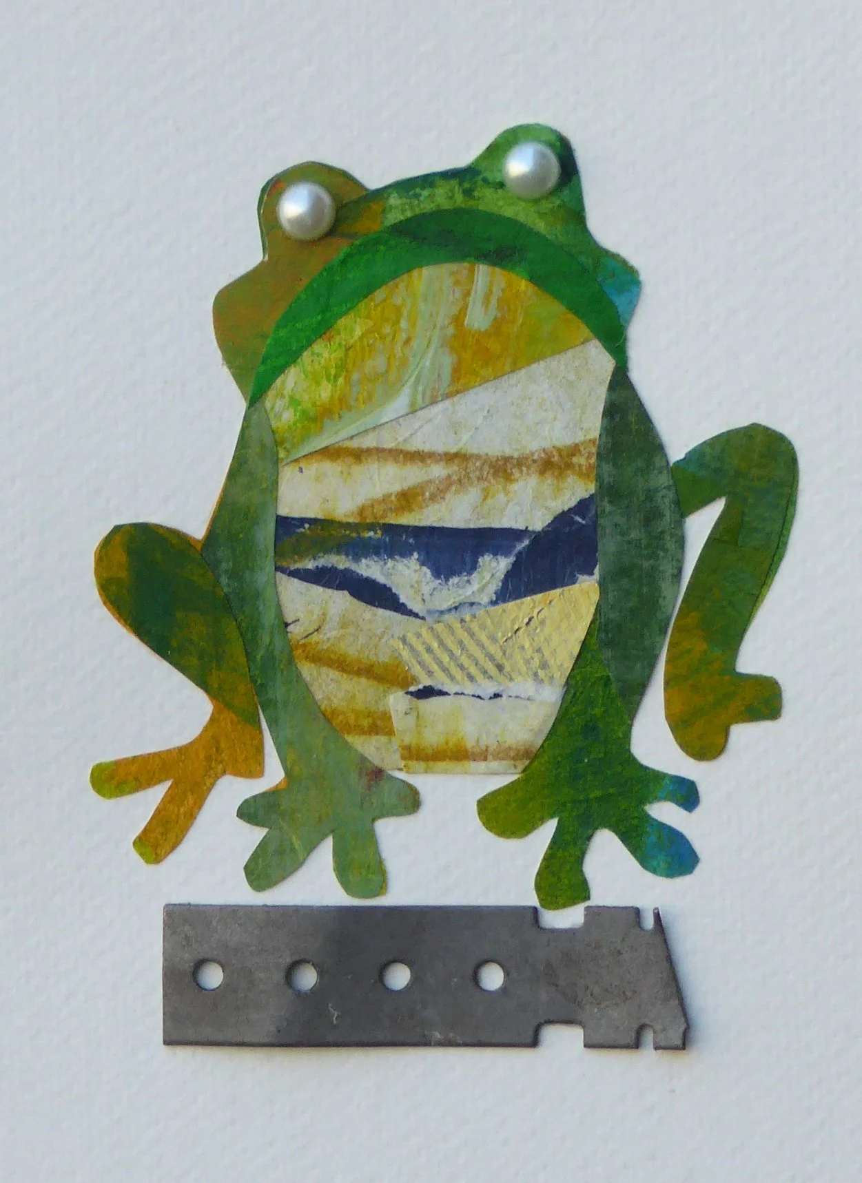 Puddle Jumper. 7"h x 5"w, framed 10"h x 8"w