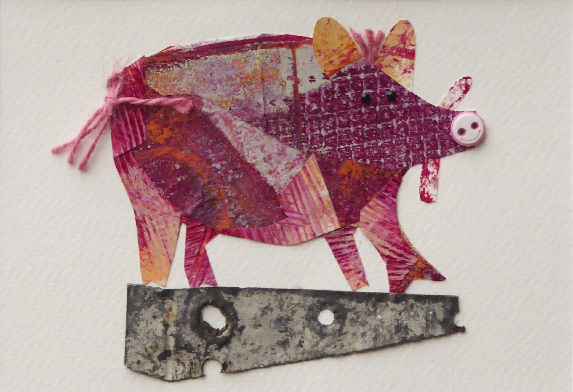 Another Wild Thang. 5"h x 7"w, framed 8"h x 10"w
