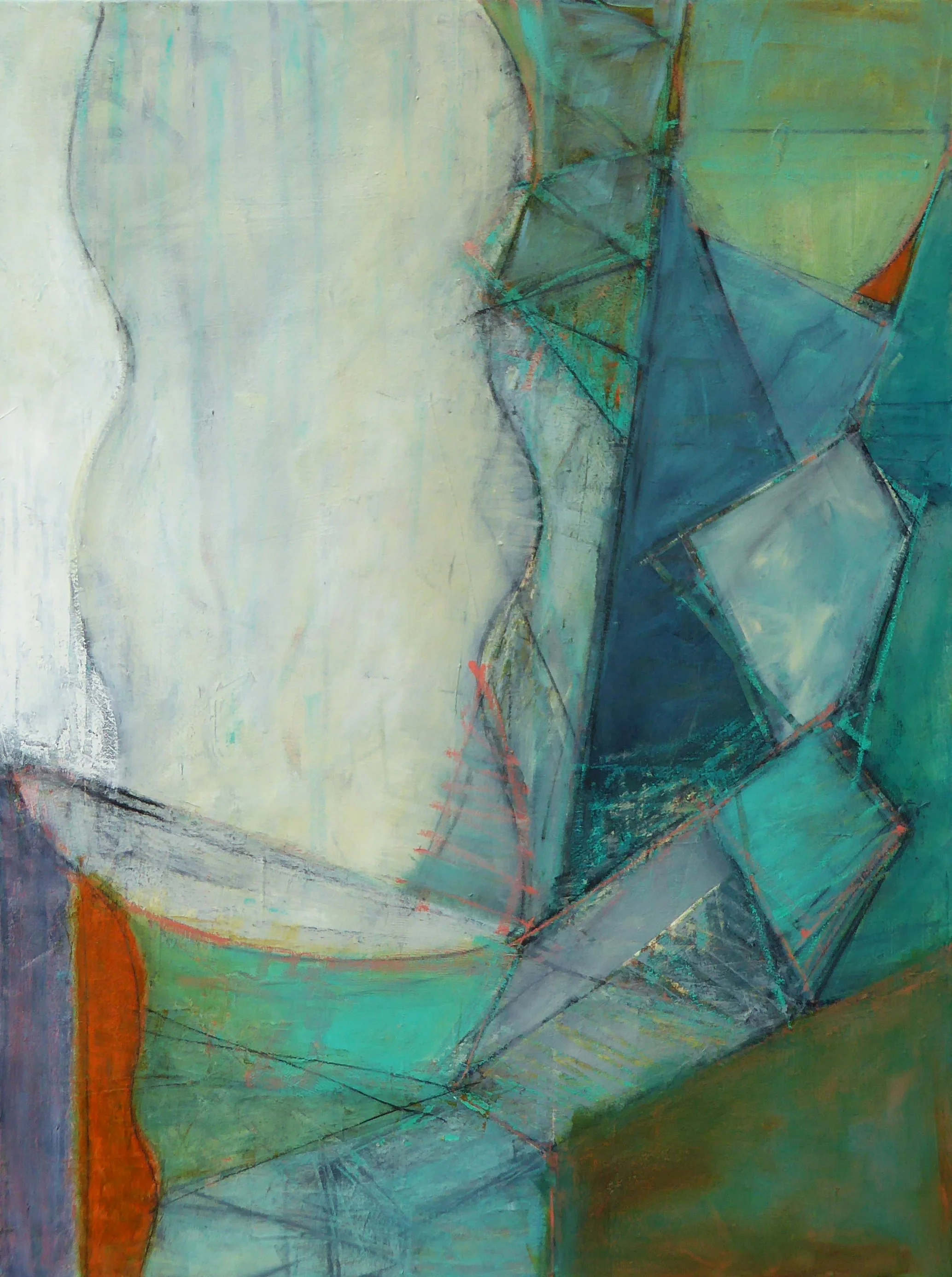 Friend. 40"h x 30"w. canvas