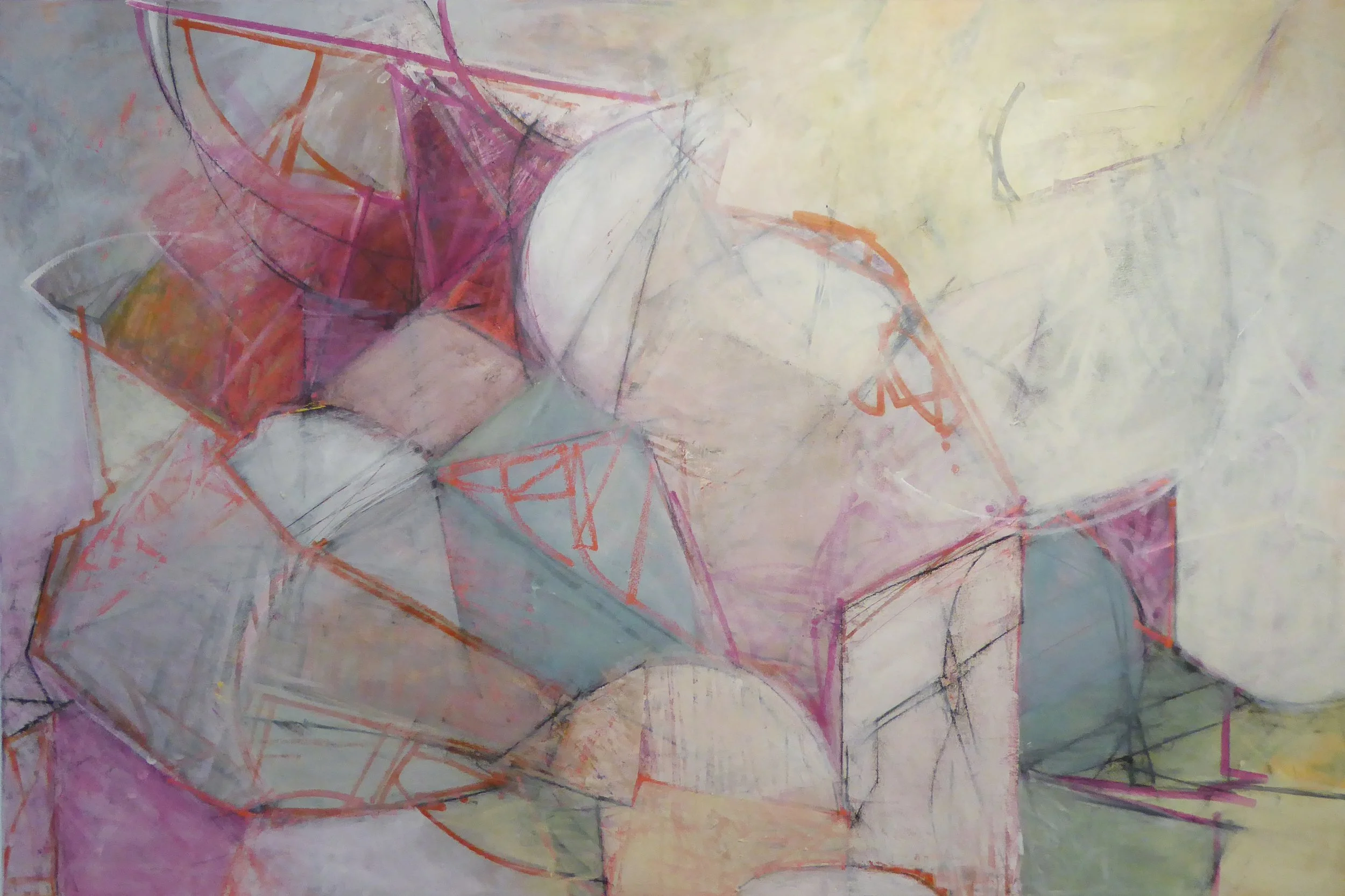 Coincidence. 48"h x 72"w. canvas