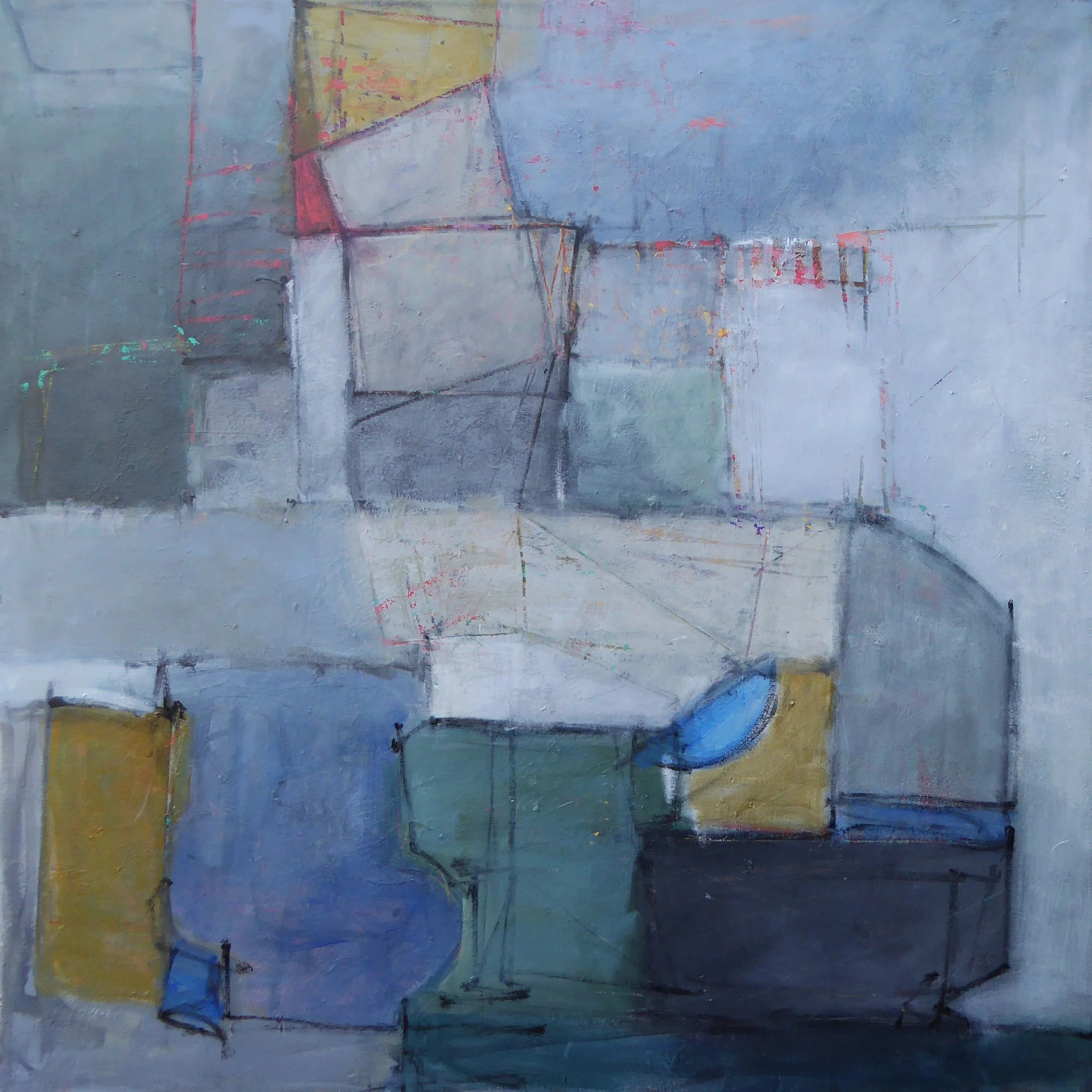 Discretion. 48 x 48. canvas