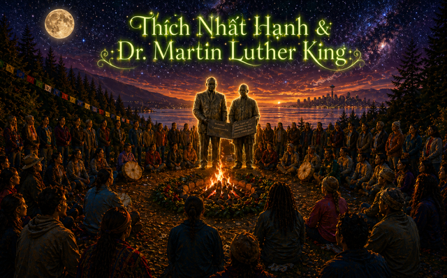 A Virtual Full Moon Ceremony Honoring Dr. King and Thich Nhat Hanh
