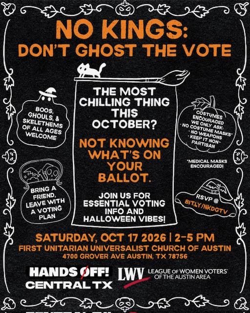 No Kings Austin: Don't Ghost the Vote