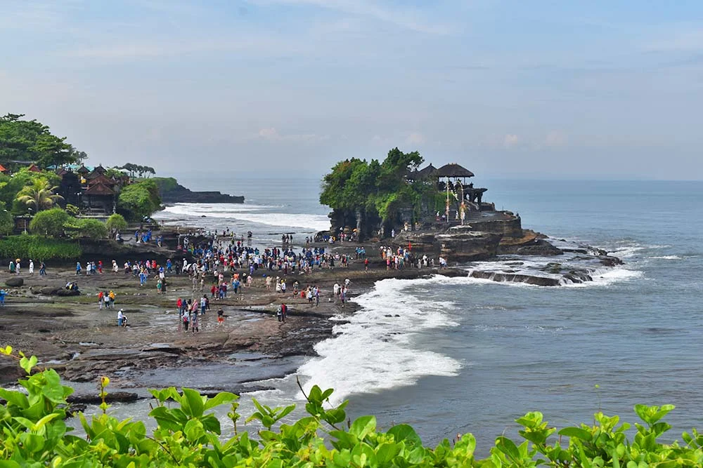 Tanah Lot, one of Bali's most famous temples. 