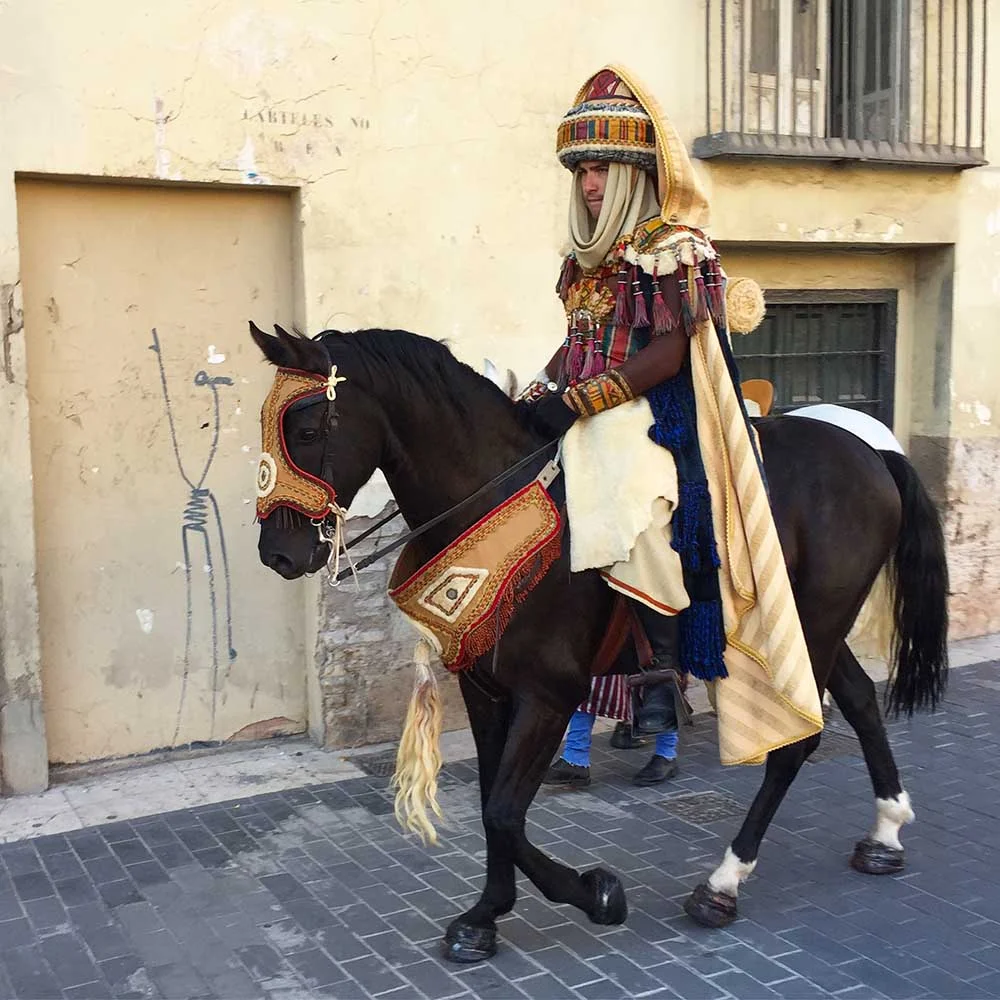 Another parade performer in costume.