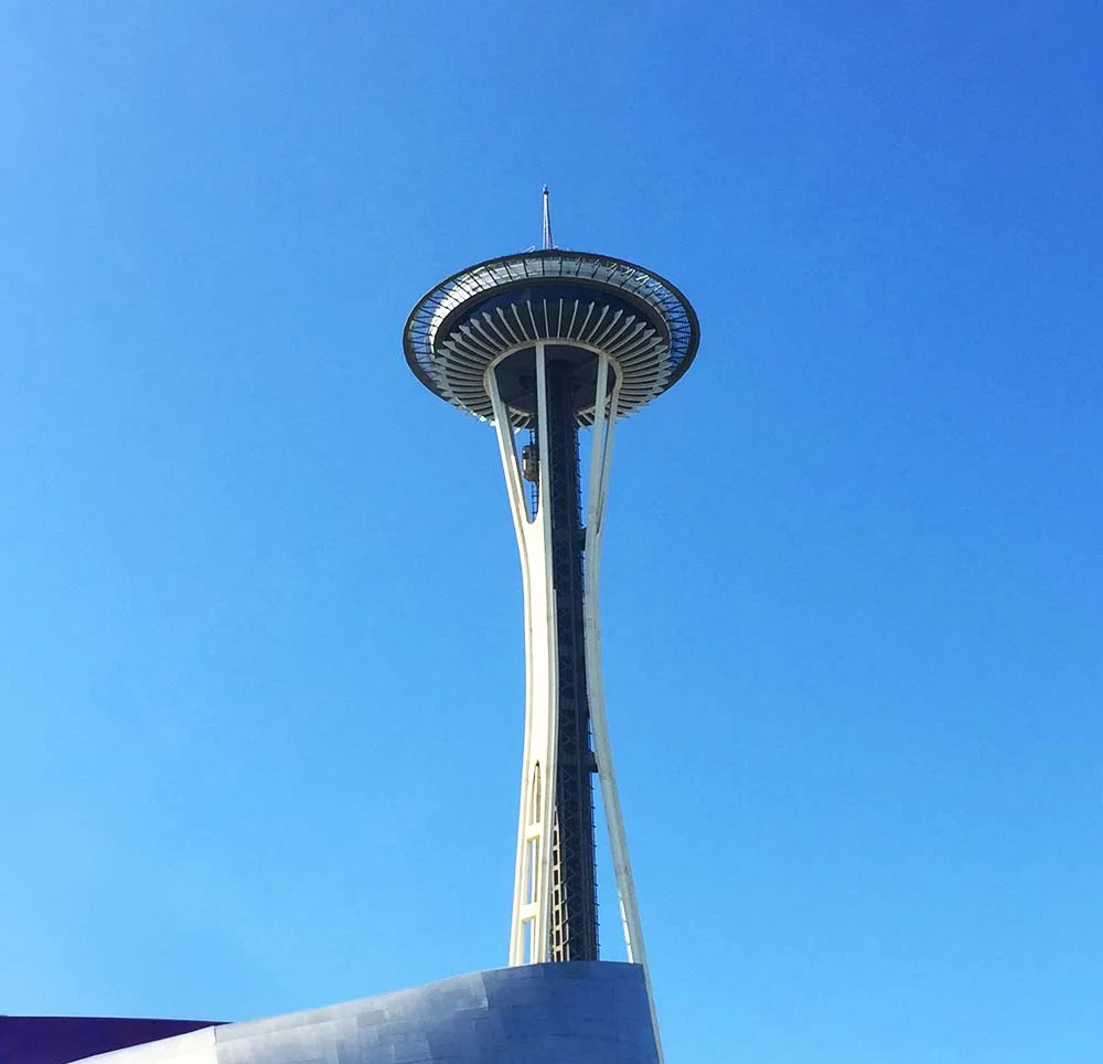 Seattle's iconic Space Needle , built for the 1962 World's Fair.