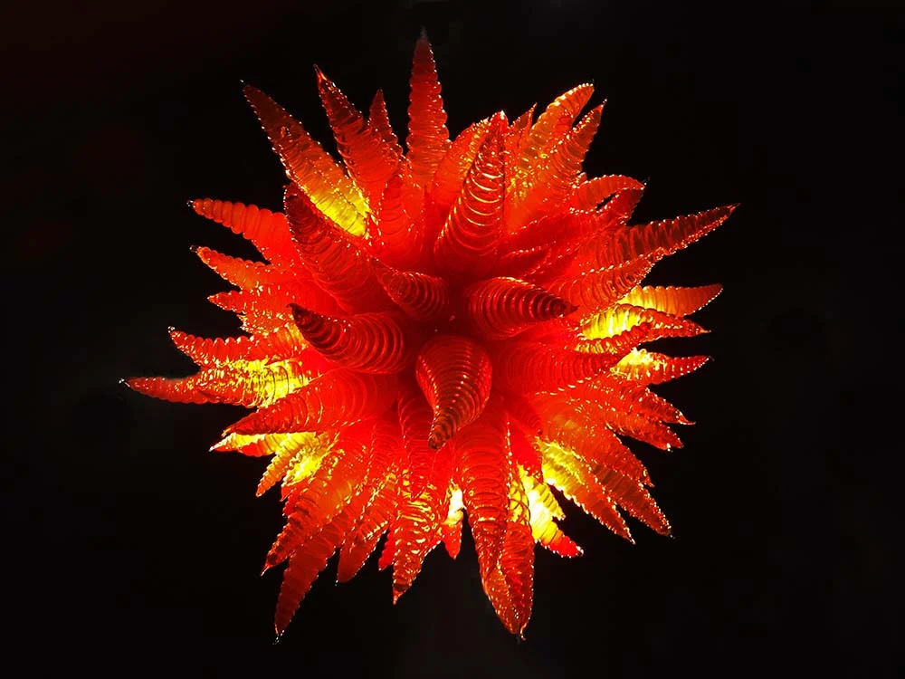 One of Dale Chihuly's glass "chandeliers"