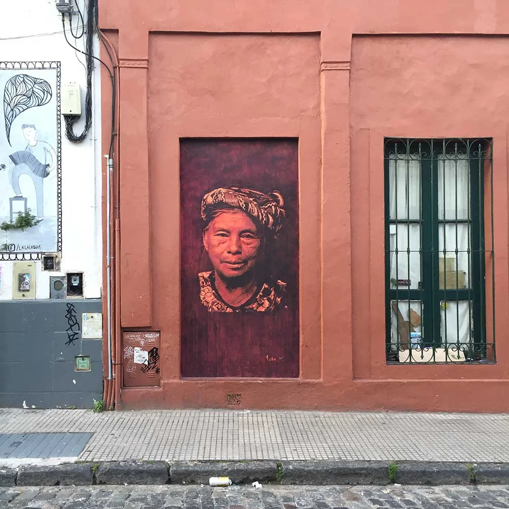 Street art in San Telmo. This is Buenos Aires bohemian neighborhood, and it has a fabulous street fair every Sunday that's definitely worth checking out. 