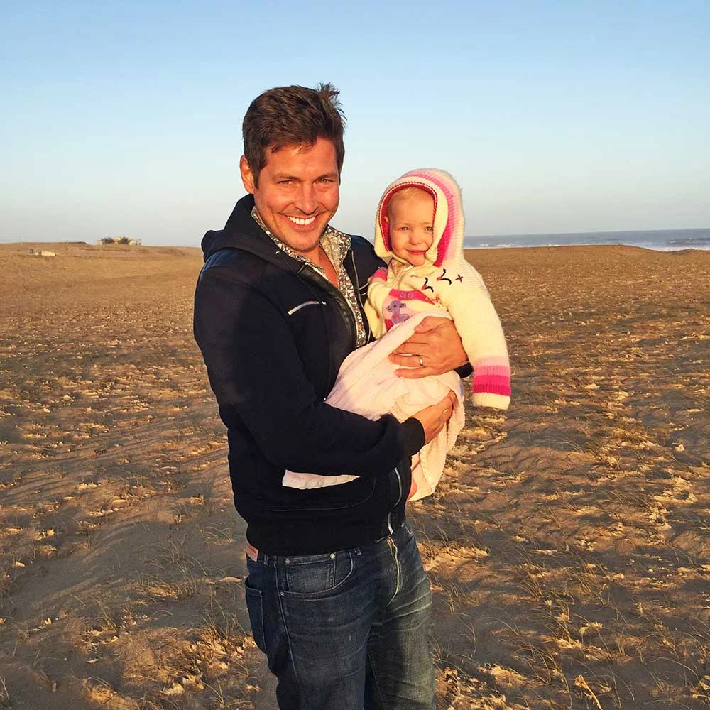 On the beach, outside Chez Silvia. It was pretty cold, but so beautiful!