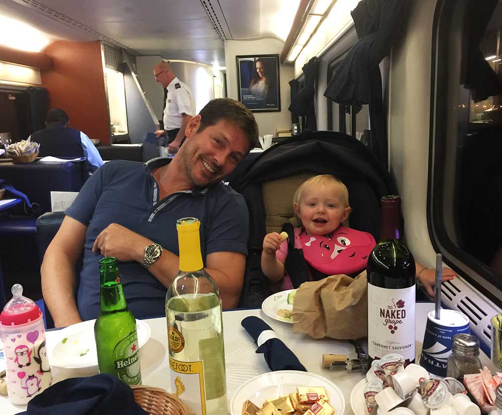 The overnight train from St. Louis to Austin was a total blast, but the choice of wine available was very limited...!