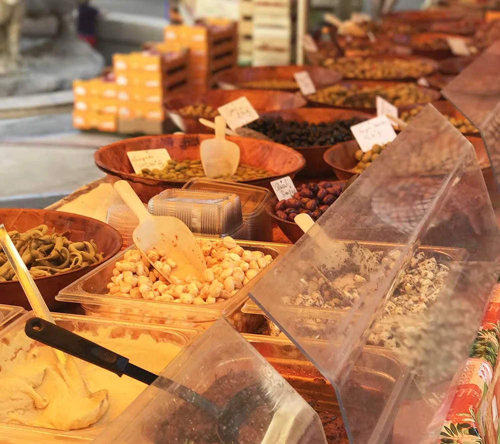 My favorite vendor at the Saint Affriquemarket. Their selection of olives and tapenades was heavenly!