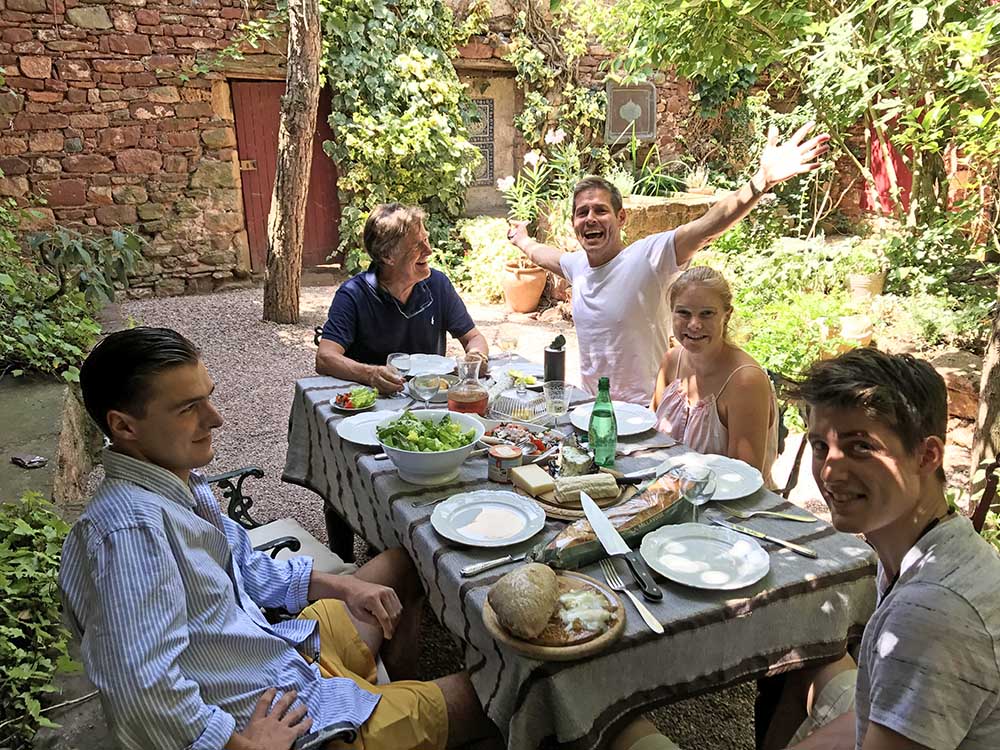 Lunch on Justin's birthday was yet another feast!