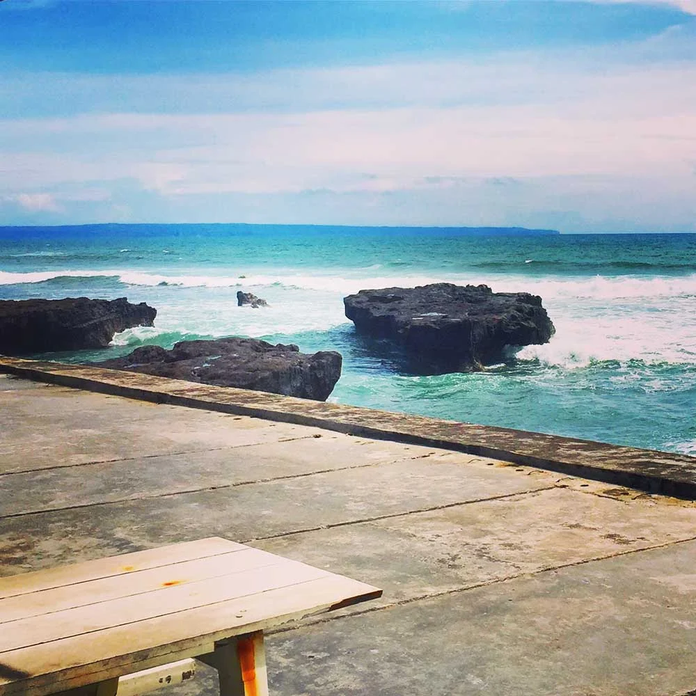 The view from Echo Beach House. 