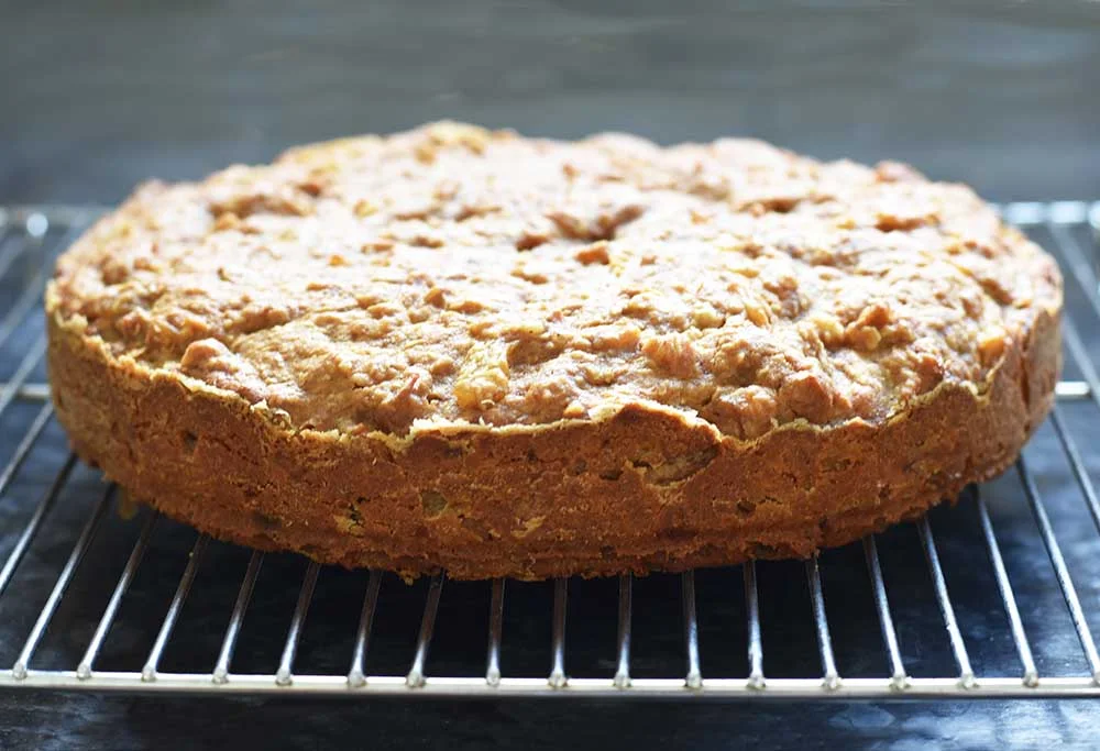 Fresh out of the oven and cooling down before we add the frosting. 