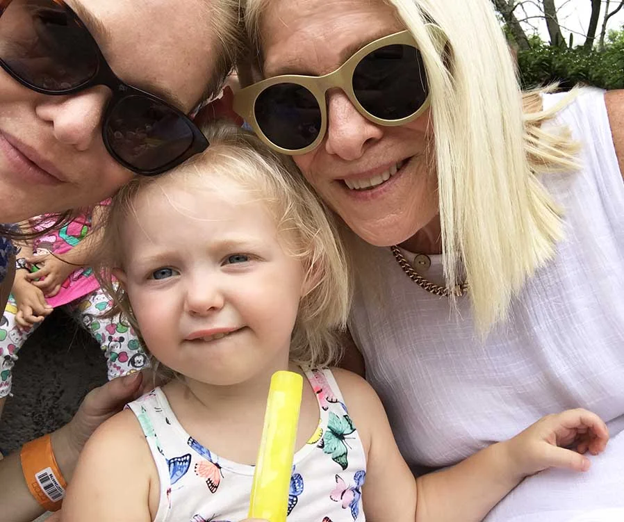 Three generations of girls hanging out :-)