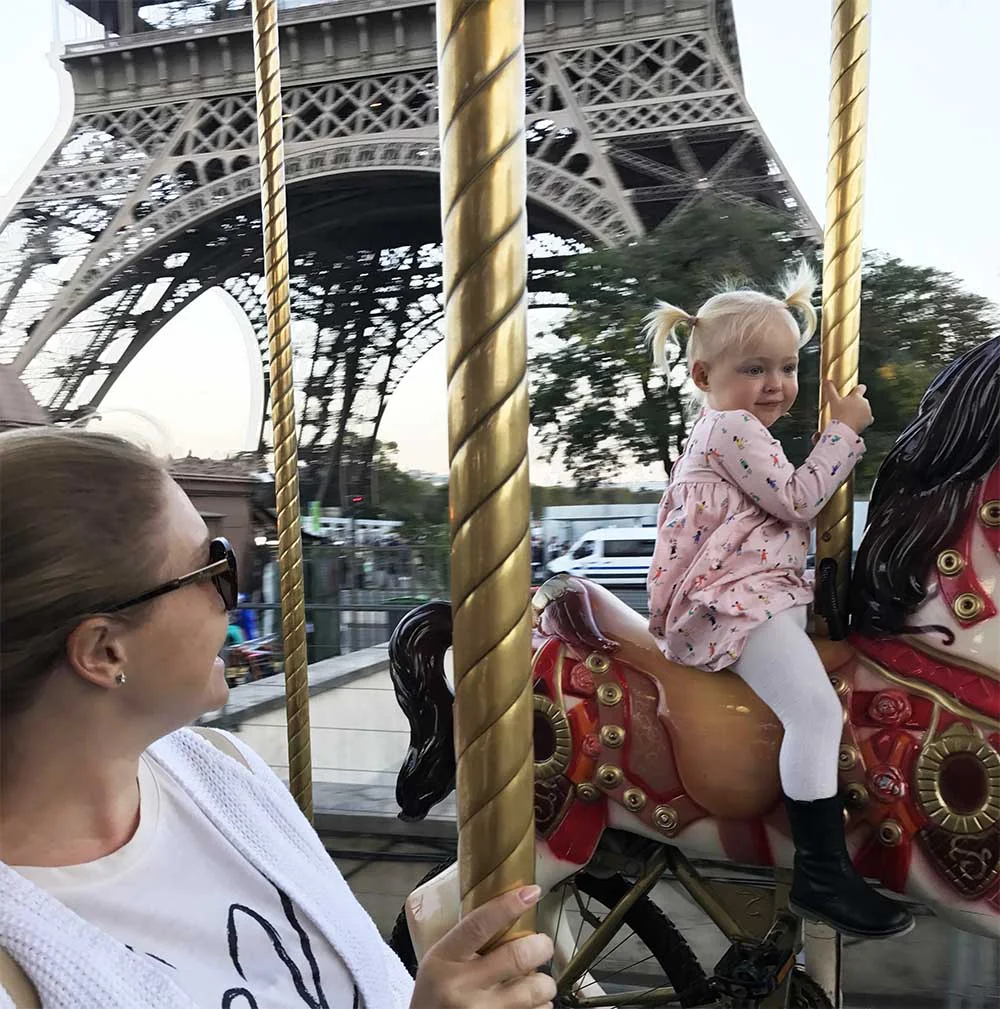 Rosie's first time holding on all by herself!