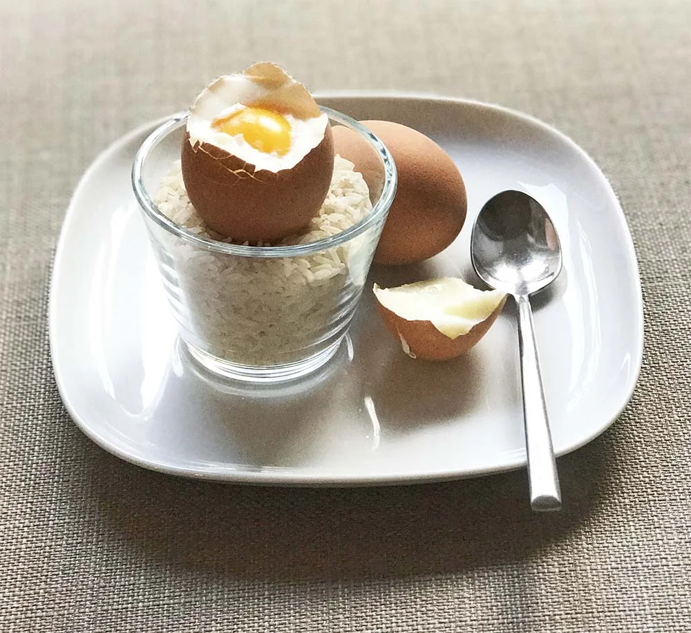 Makeshift eggcups!