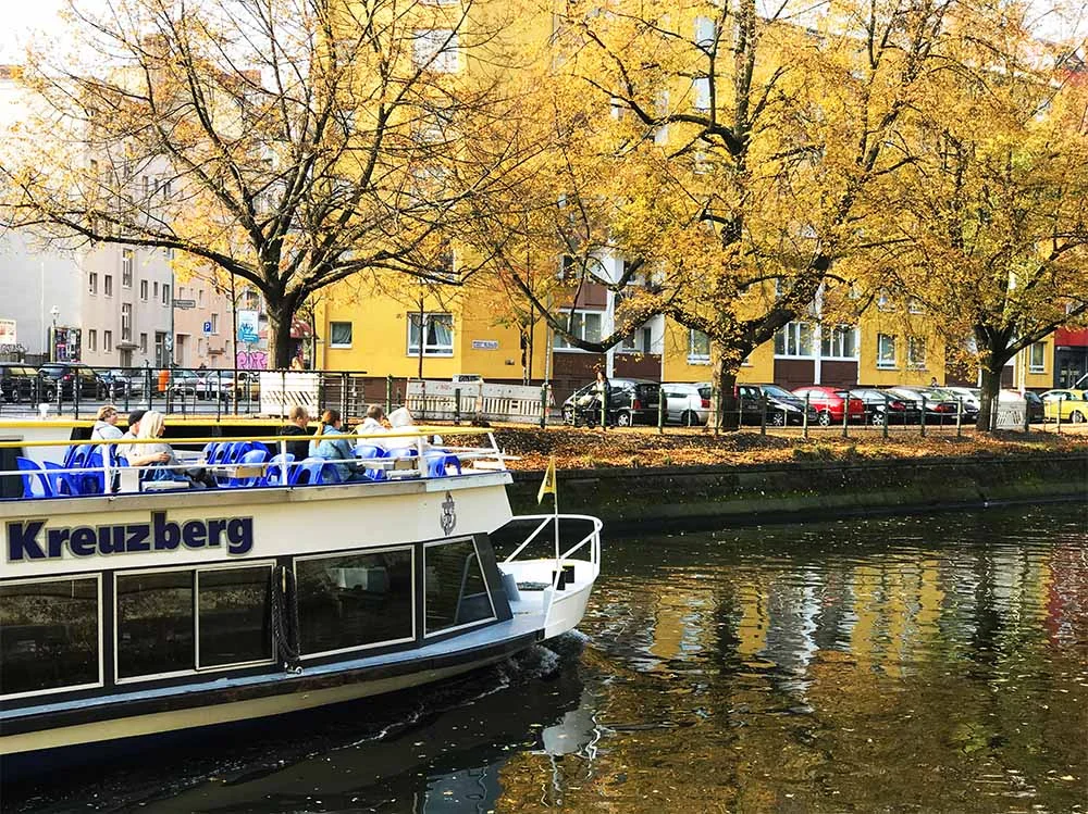 The canal in Kreuzberg. 