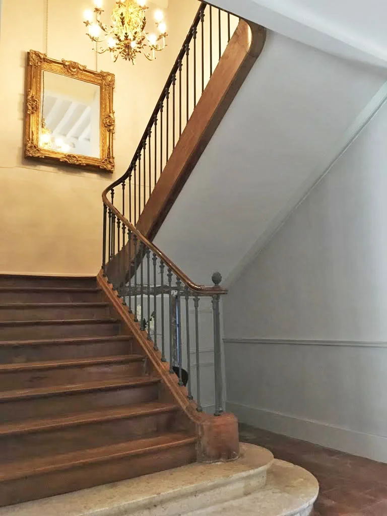 The staircase.