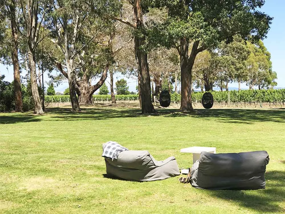 The grounds at Cloudy Bay are a lovely place to while away an afternoon. 