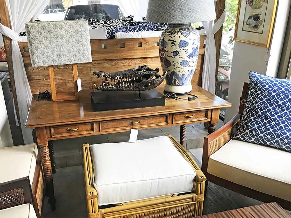 A beautiful colonial-style desk. 