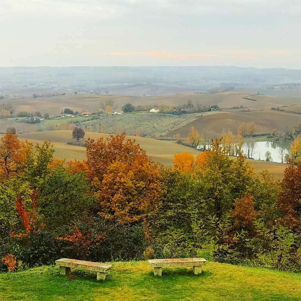 The view from our house in the Fall.