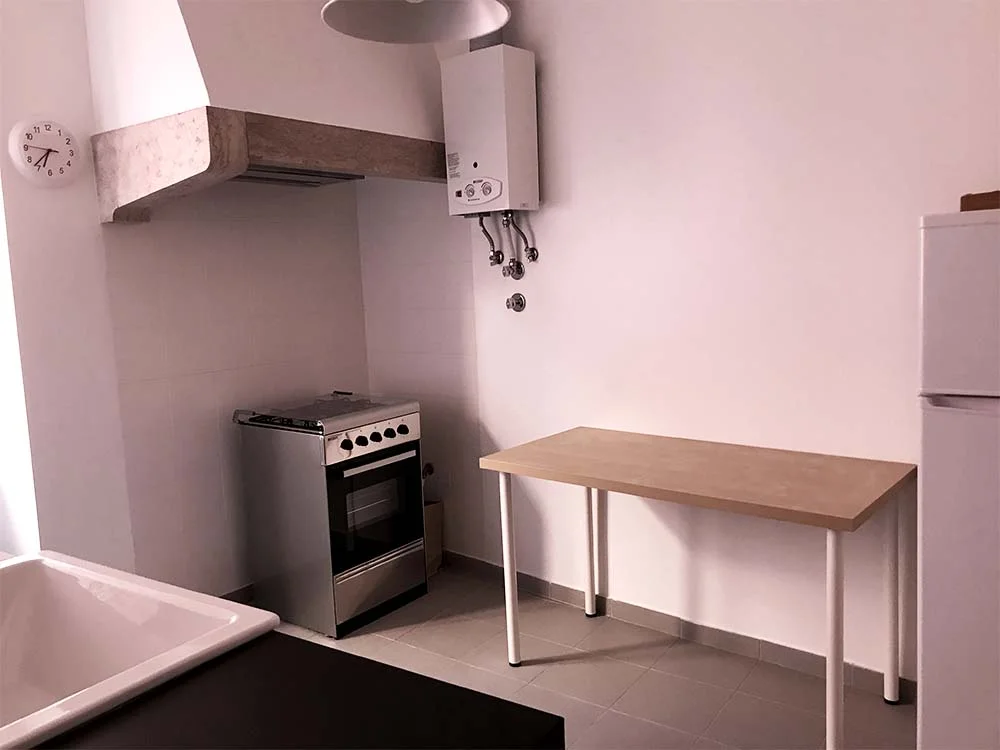 The transformation of this kitchen will dramatically improve this whole apartment. 