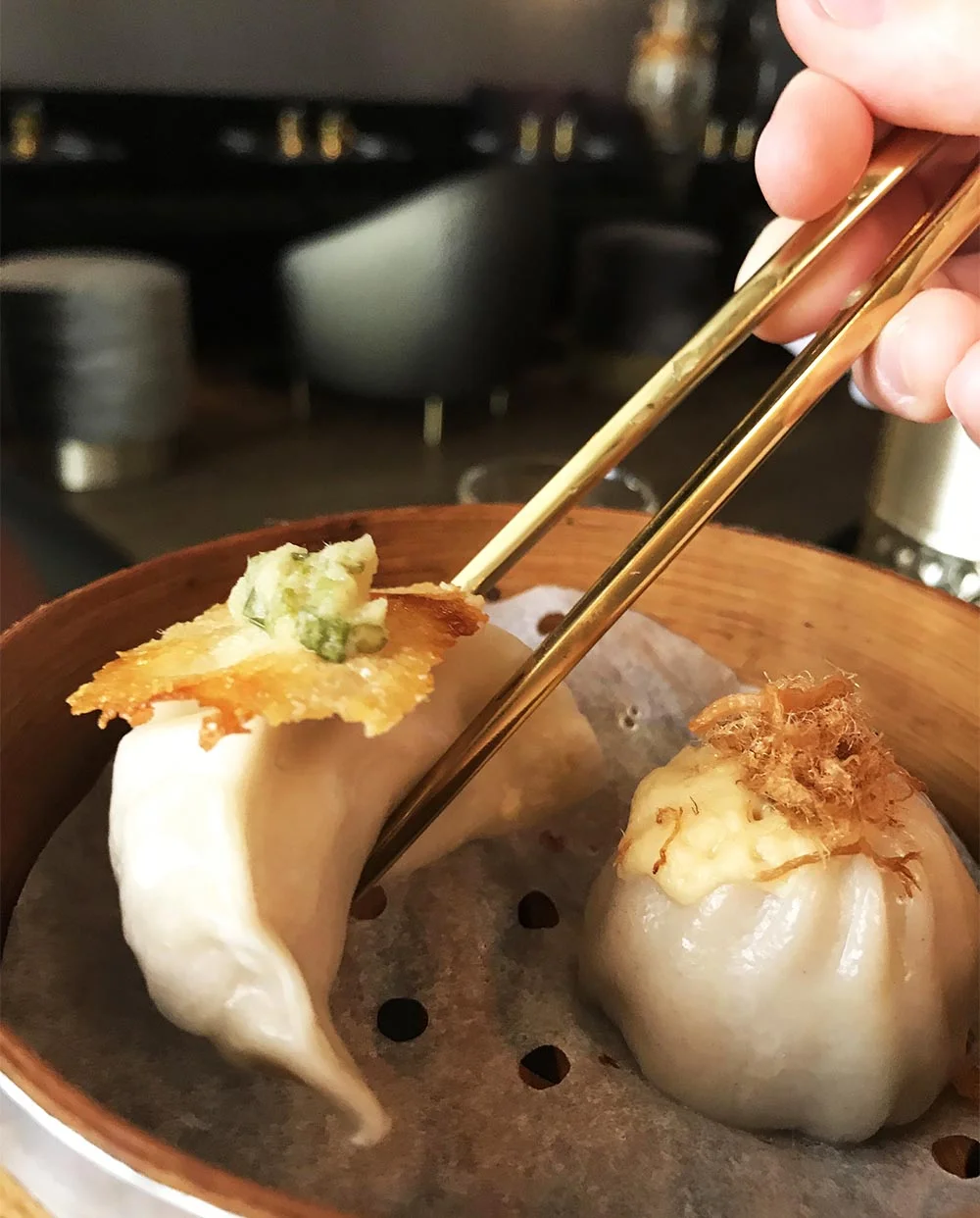 We thoroughly enjoyed drinking Bordeaux wines with our Dim Sum!