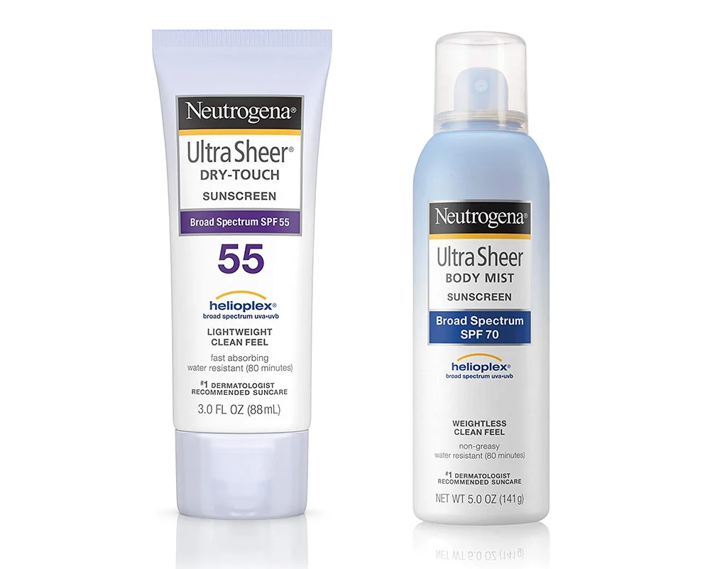 The sheer lotion and the body mist that we use every day.