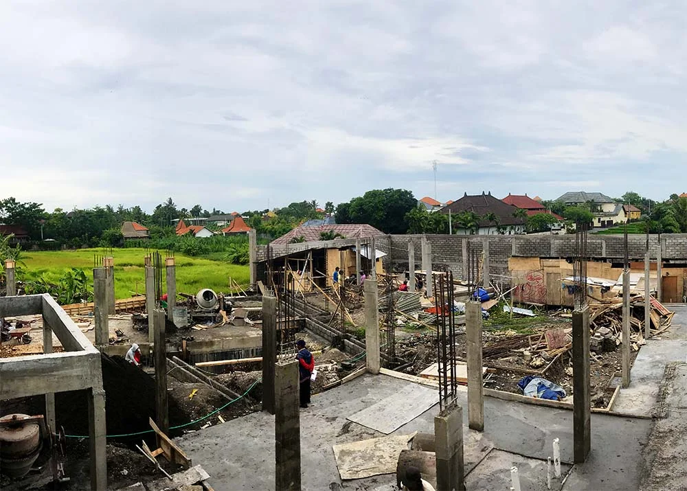 Our home in Bali is going up!