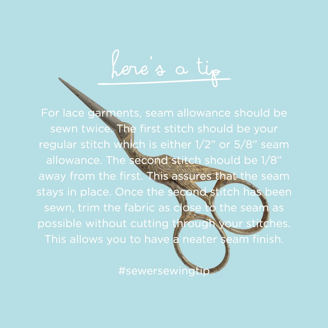 How to Sew a Seam in Lace Fabric