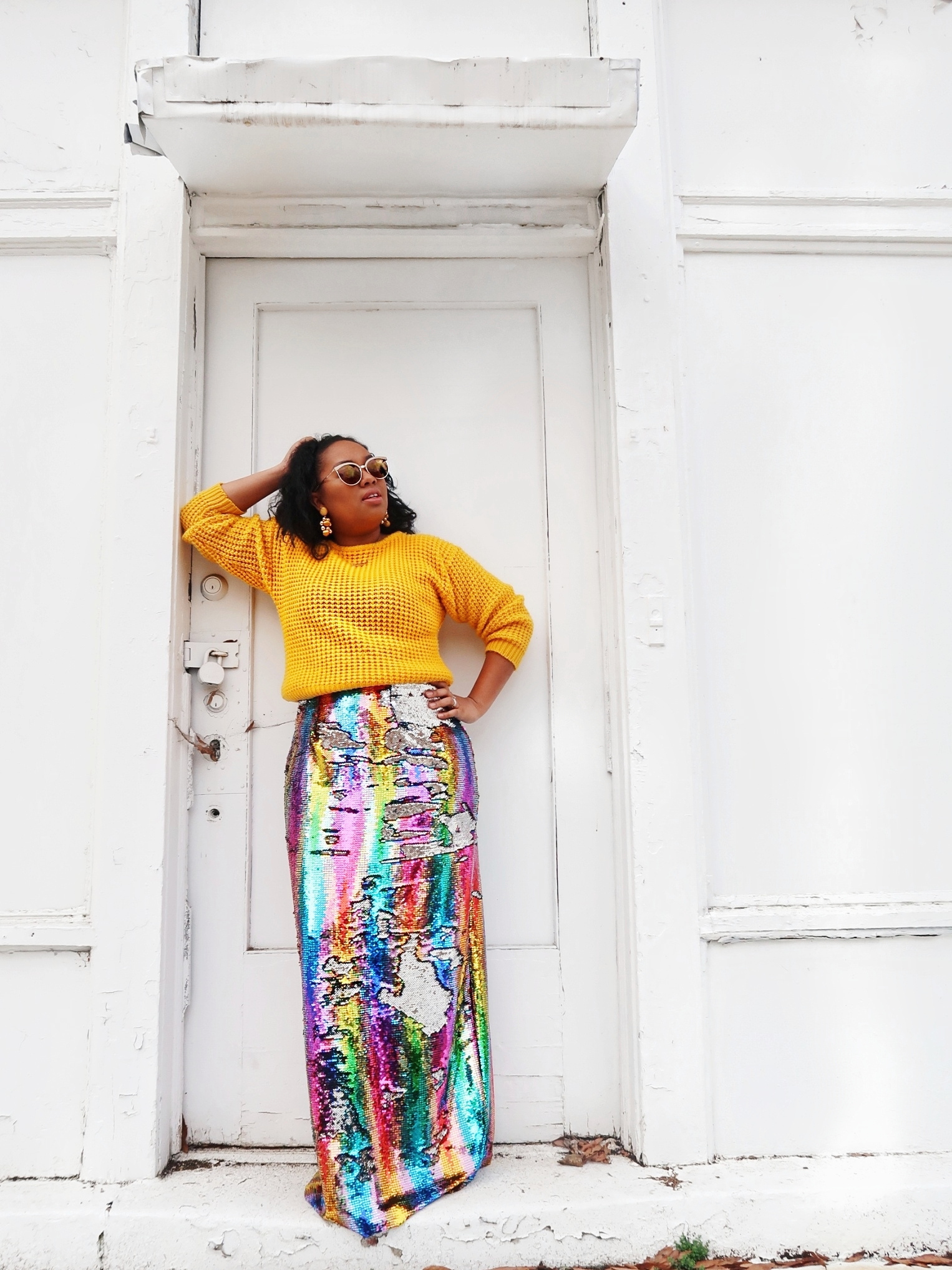 Yellow Maxi Skirt Yellow Skirt Outfit 2018 Sequin Skirt Outfit